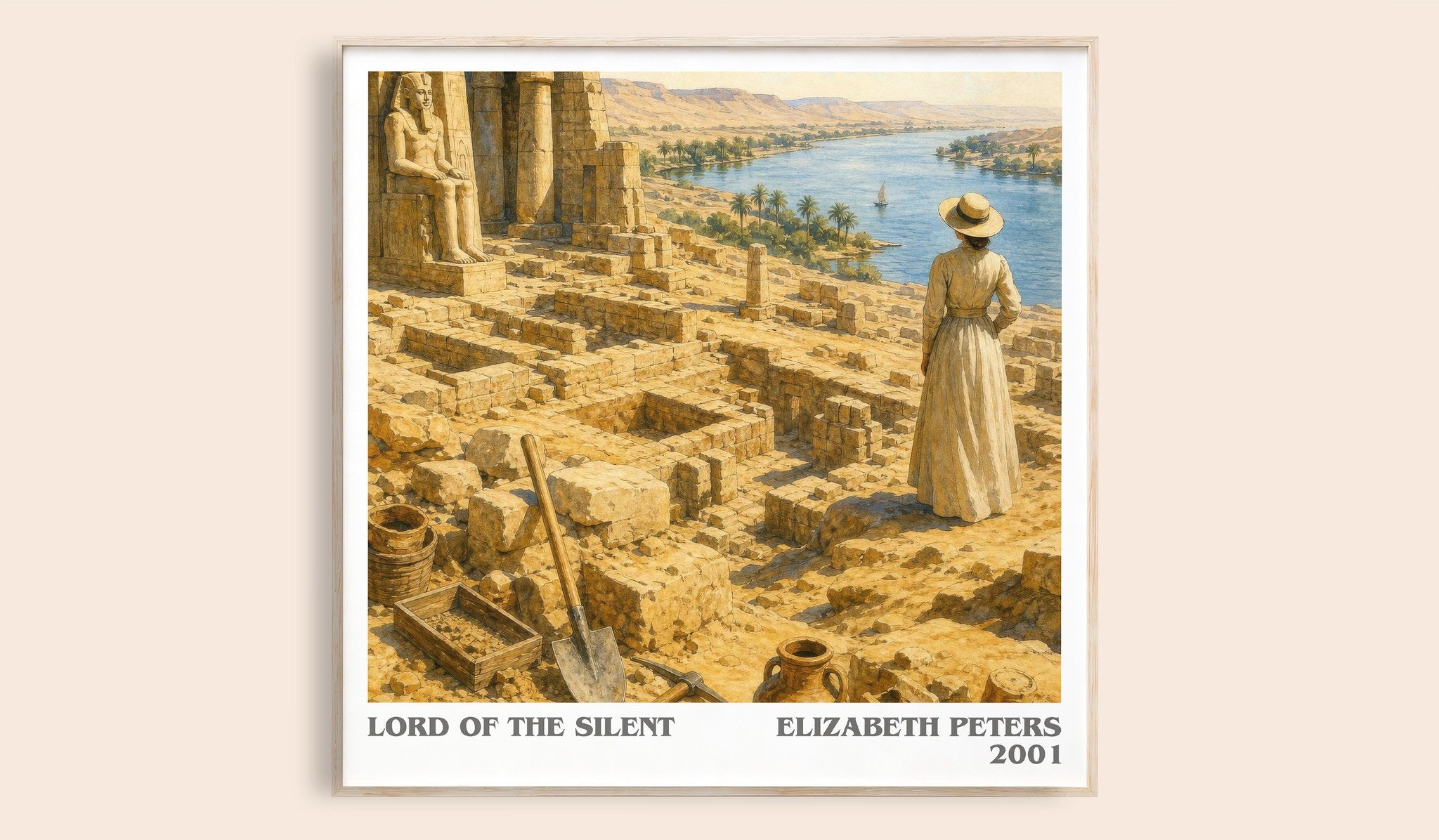 Lord of the silent Literary Art Print by Elizabeth Peters