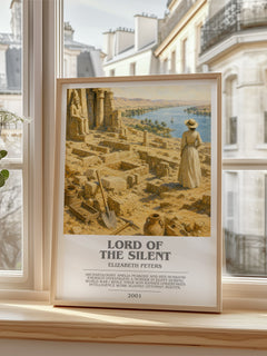 Lord of the silent bookish poster colour and style options – Elizabeth Peters book art