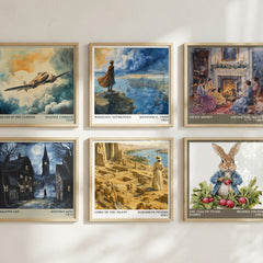 Lord of the silent literary art print colour and style options – Elizabeth Peters book art