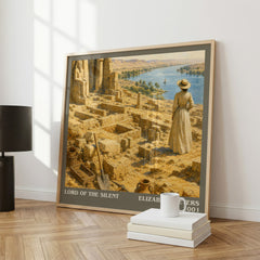 Lord of the silent literary print framed by window – literary home decor