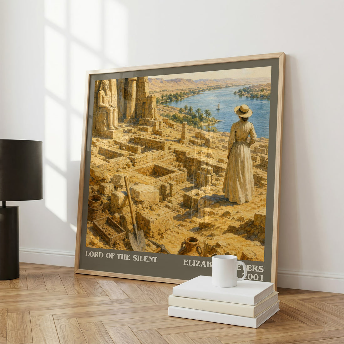 Lord of the silent literary print framed by window – literary home decor