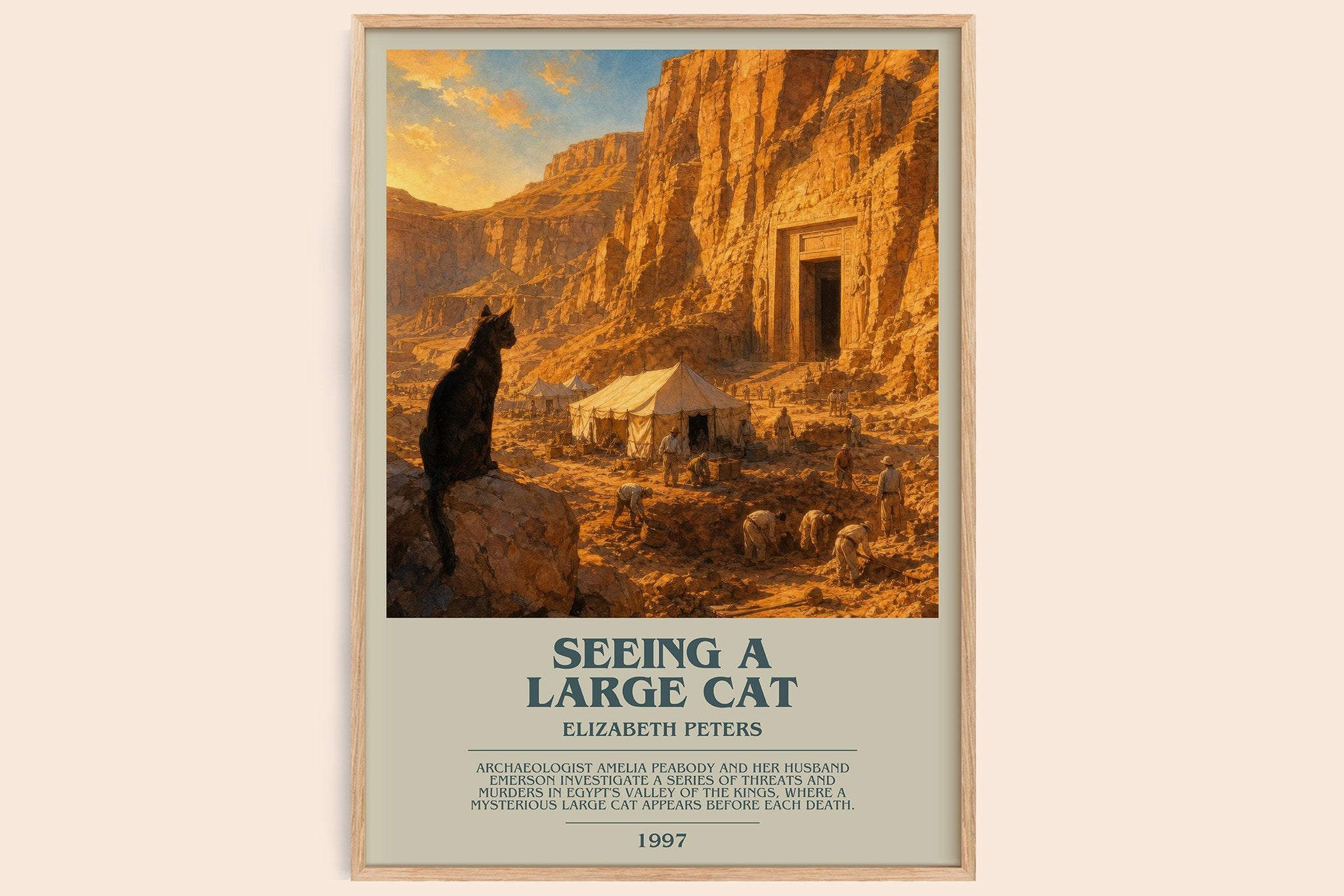Seeing a large cat Bookish Wall Art by Elizabeth Peters