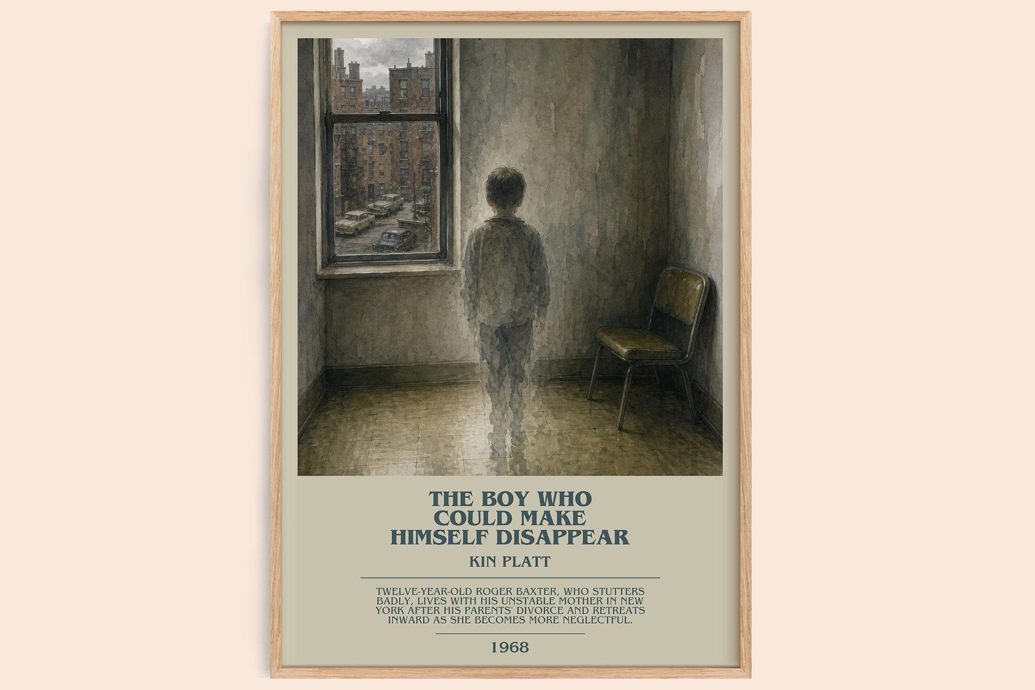 The boy who could make himself disappear Bookish Wall Art by Kin Platt
