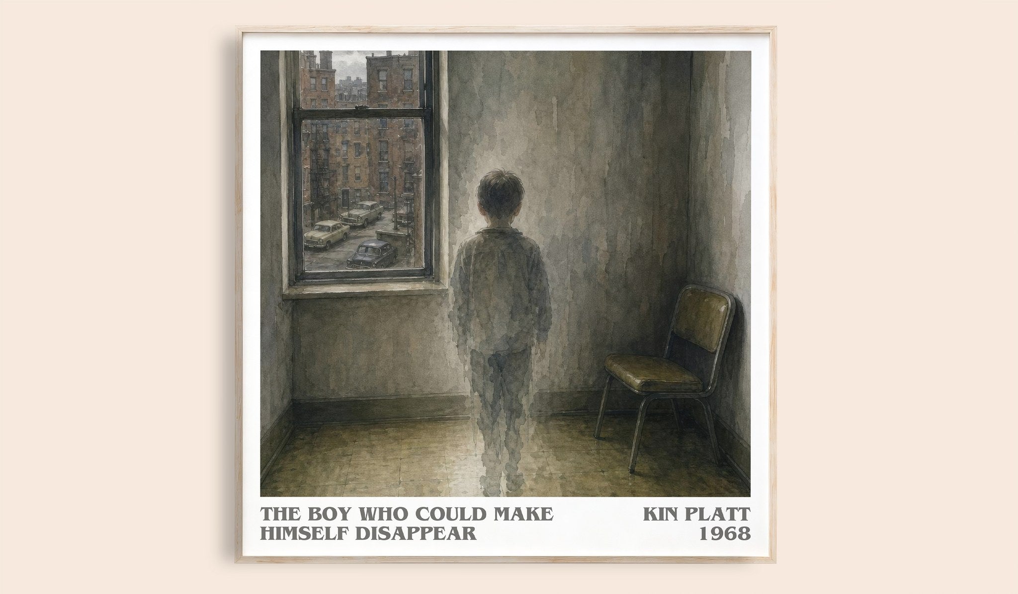 boy who could make himself disappear Literary Art Print by Kin Platt