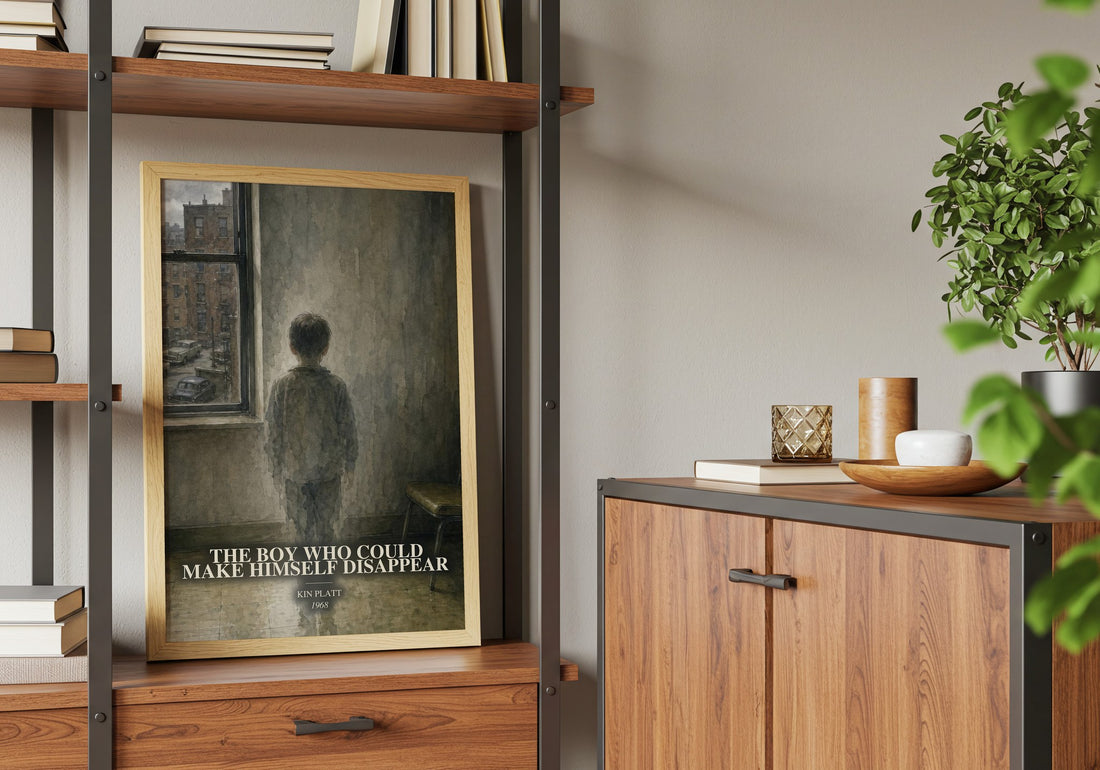 The boy who could make himself disappear book watercolour illustration paper finish options – matte satin gloss