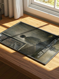 The boy who could make himself disappear watercolour book poster framed on wall – literary fiction wall art