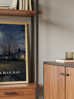 The blue man book watercolour illustration paper finish options – matte satin gloss