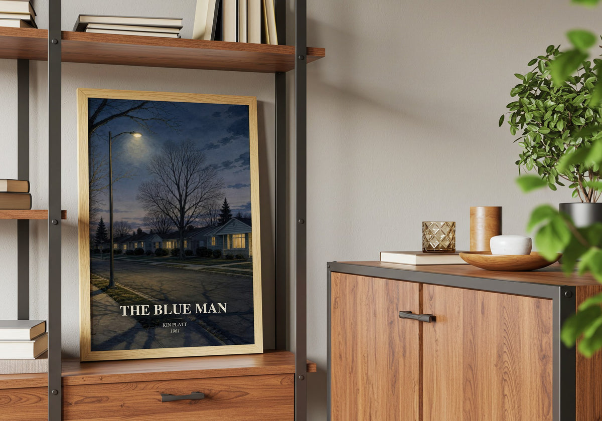 The blue man book watercolour illustration paper finish options – matte satin gloss