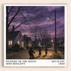 Mystery of the Witch Who Wouldn't literary book poster by Kin Platt – framed literary art print