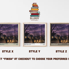 Mystery of the Witch Who Wouldn't literary print in frame leaning in hallway – childrens wall art