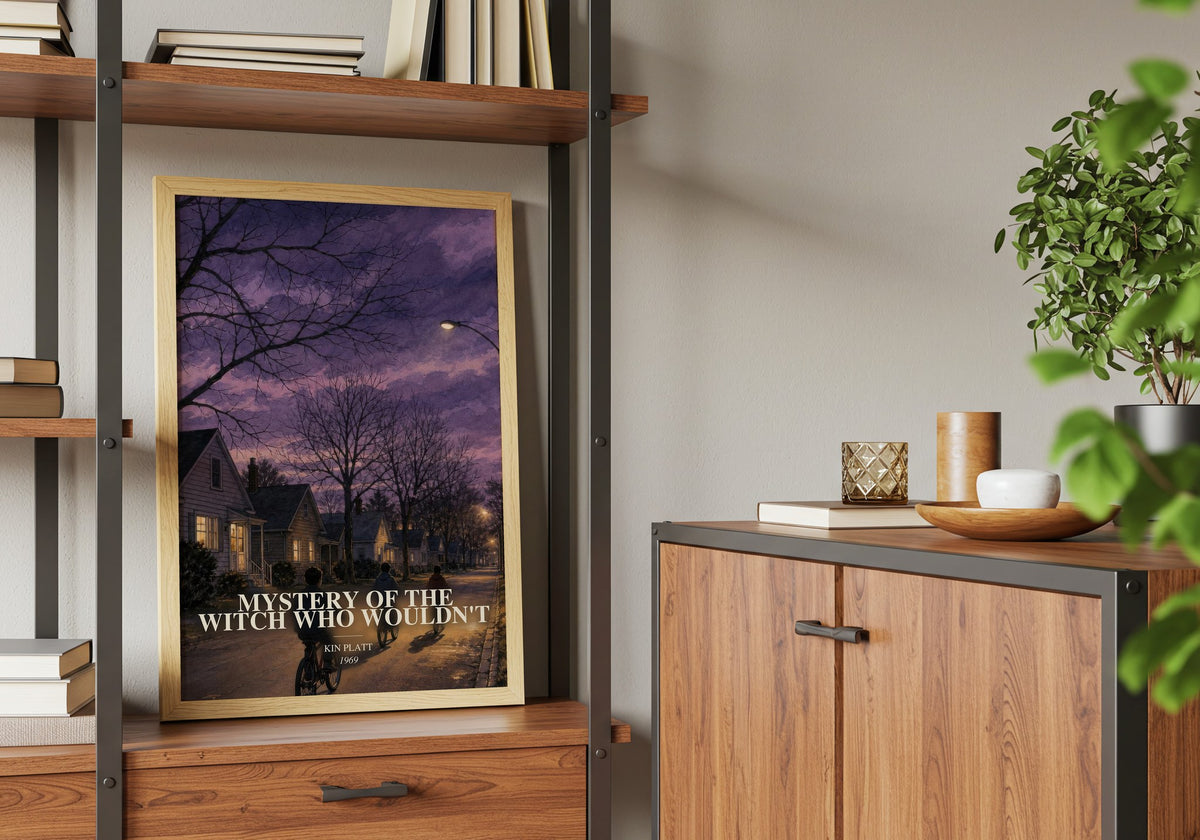 Mystery of the Witch Who Wouldn't book watercolour illustration paper finish options – matte satin gloss
