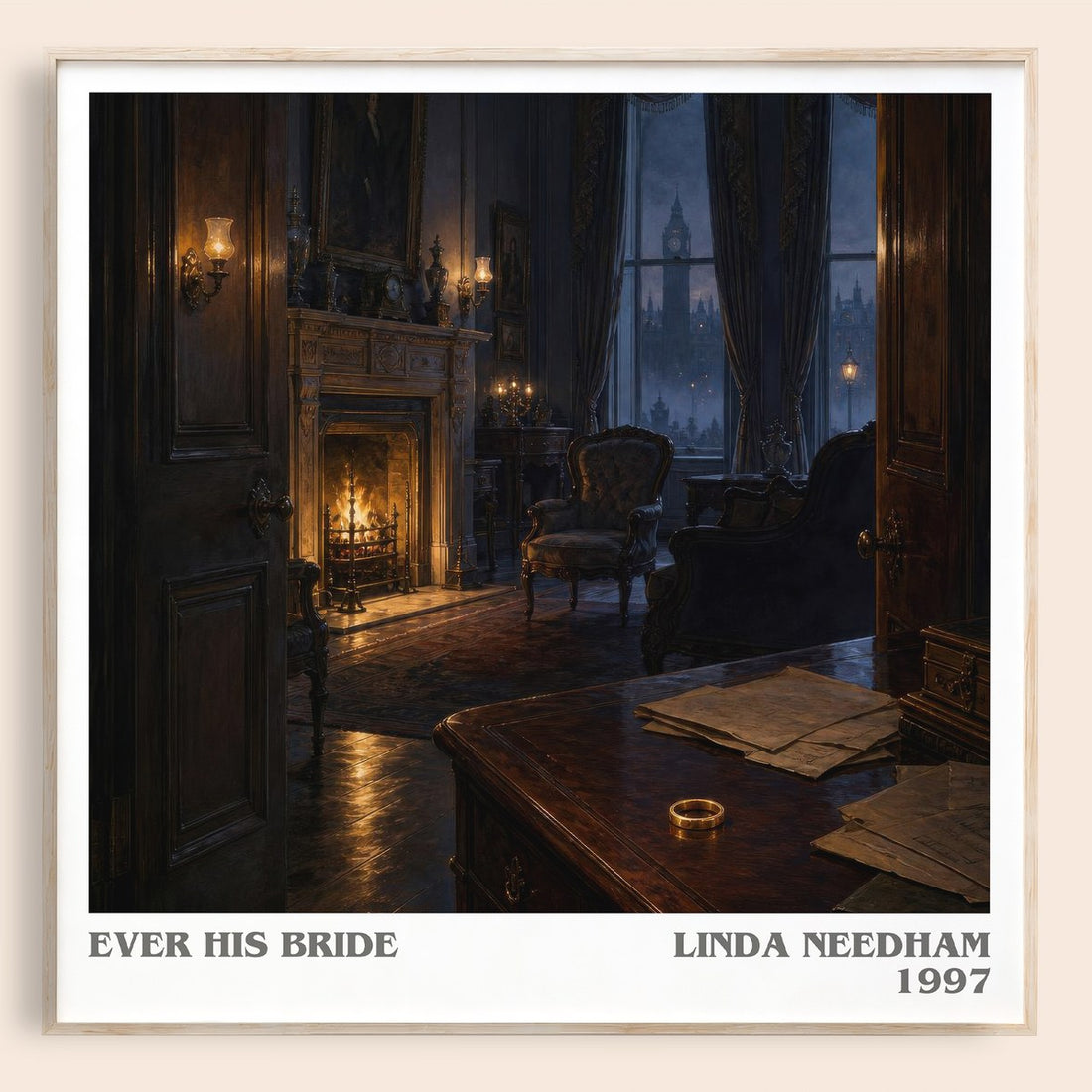 Ever His Bride literary book poster by Linda Needham – framed literary art print