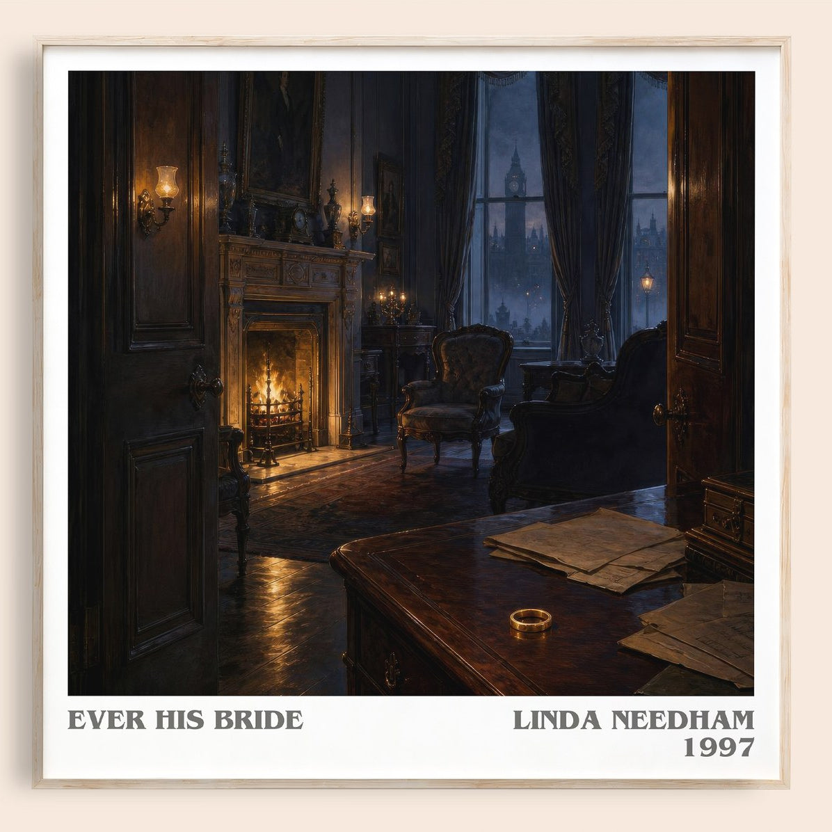 Ever His Bride literary book poster by Linda Needham – framed literary art print