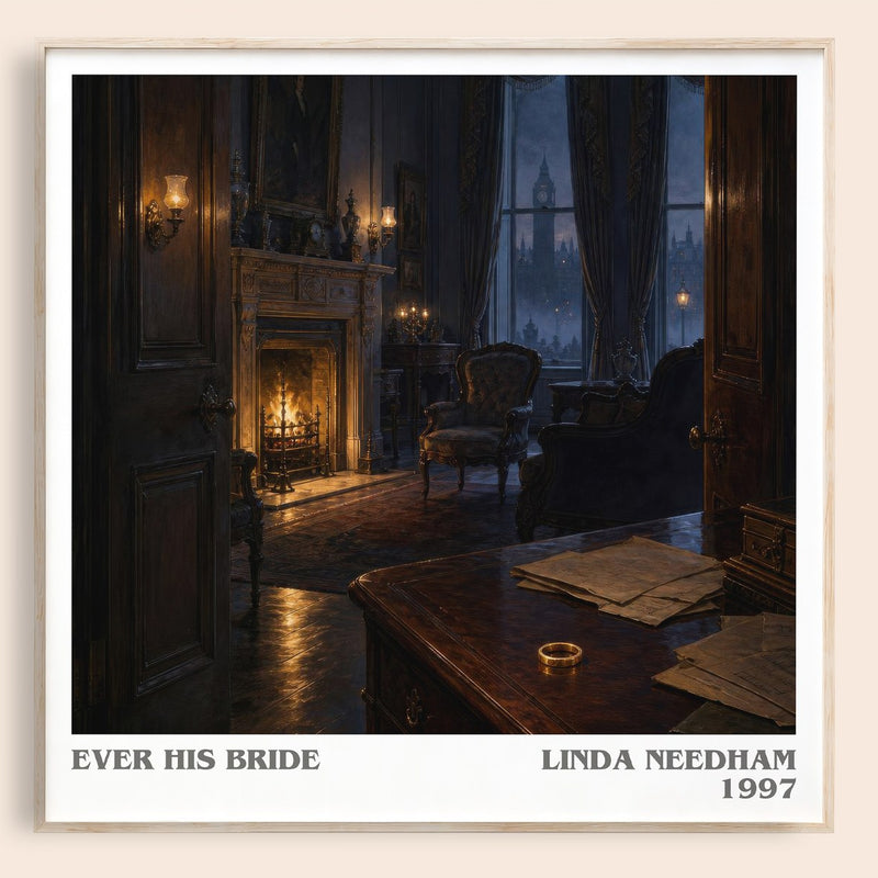 Ever His Bride literary book poster by Linda Needham – framed literary art print