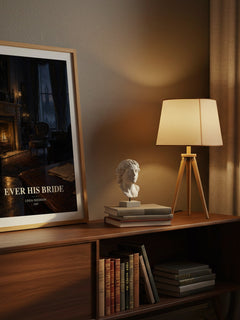 Ever His Bride watercolour print on bookshelf – Linda Needham fan gift