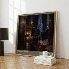 Ever His Bride literary print framed by window – literary home decor