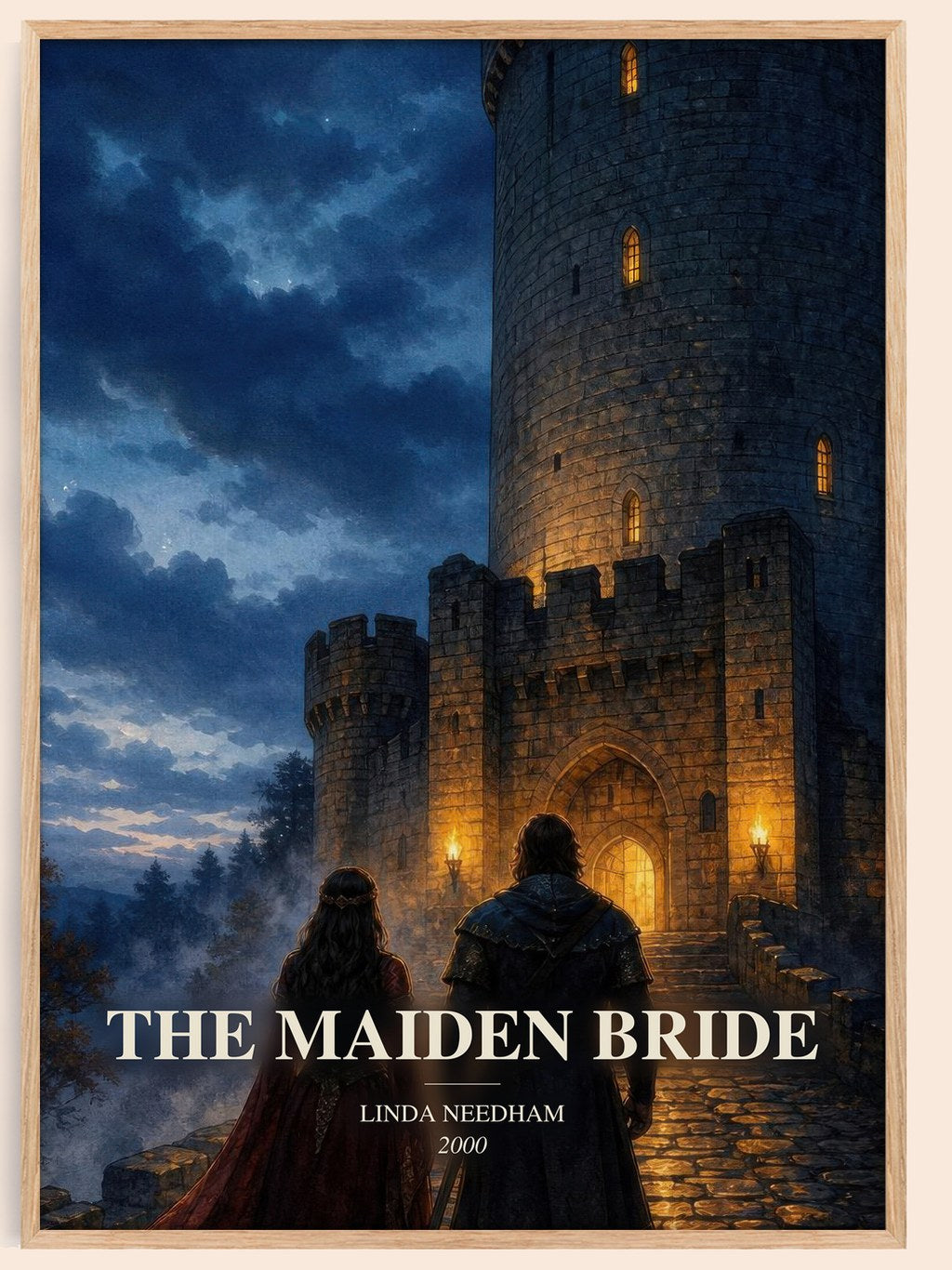 The Maiden Bride watercolour book poster by Linda Needham – framed literary art print