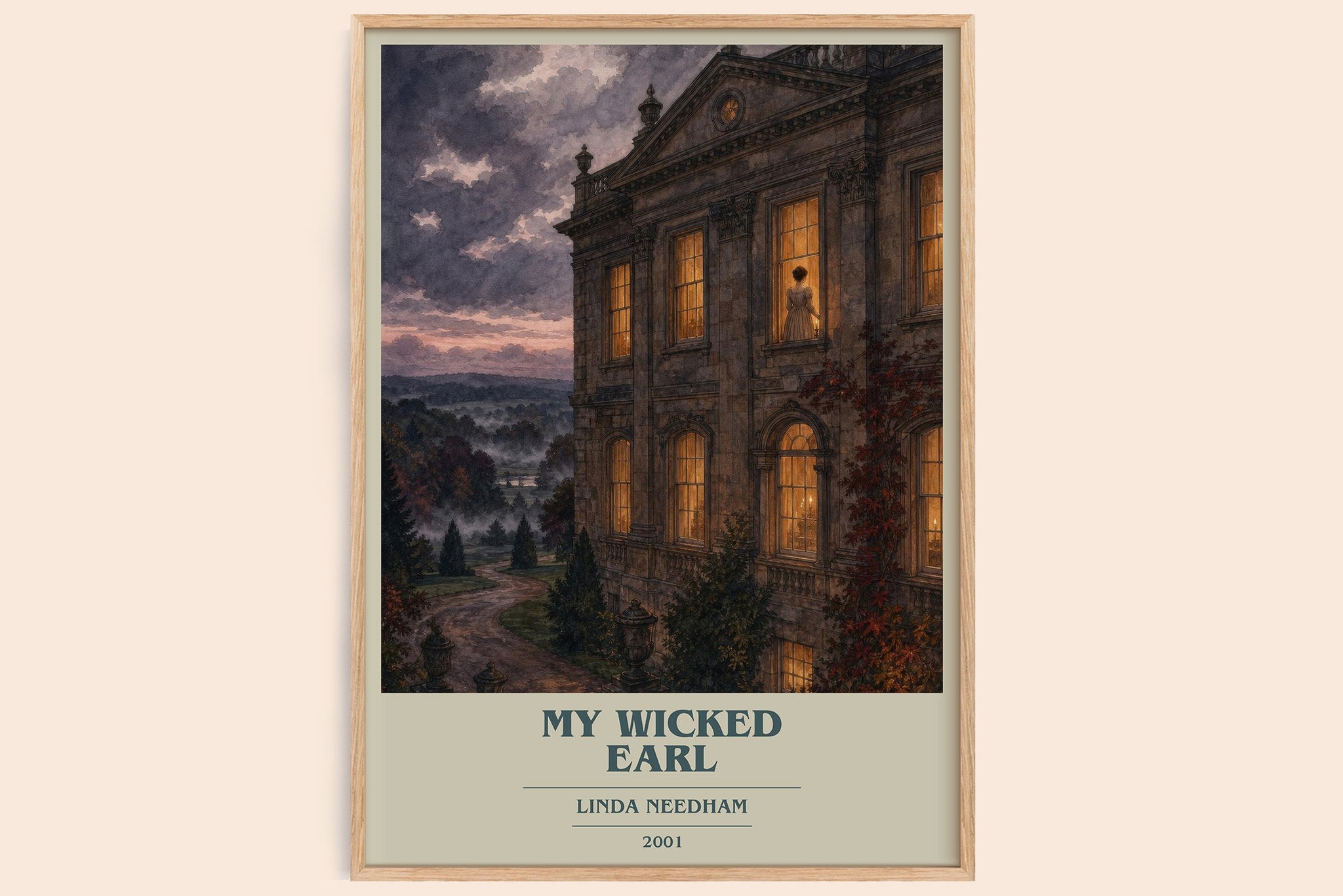 My Wicked Earl Book Cover Poster by Linda Needham