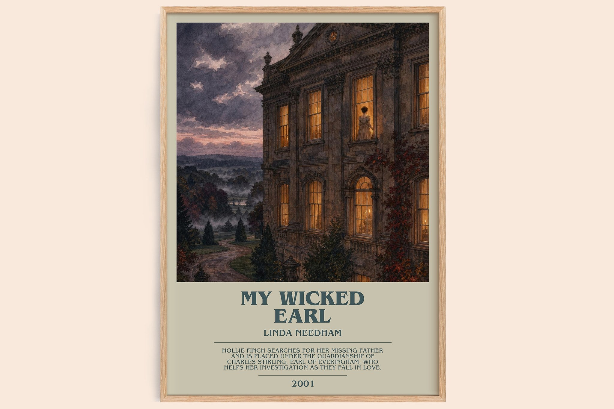 My Wicked Earl Bookish Wall Art by Linda Needham