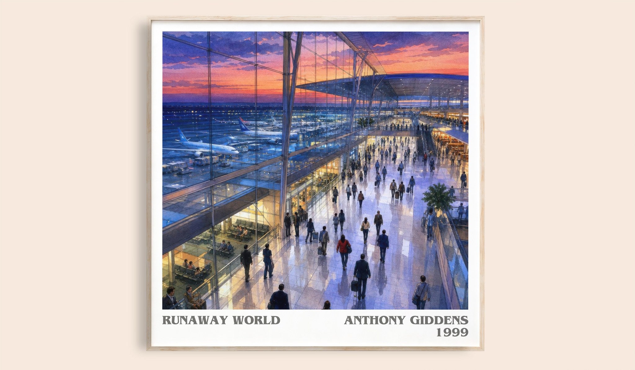 Runaway world Literary Art Print by Anthony Giddens
