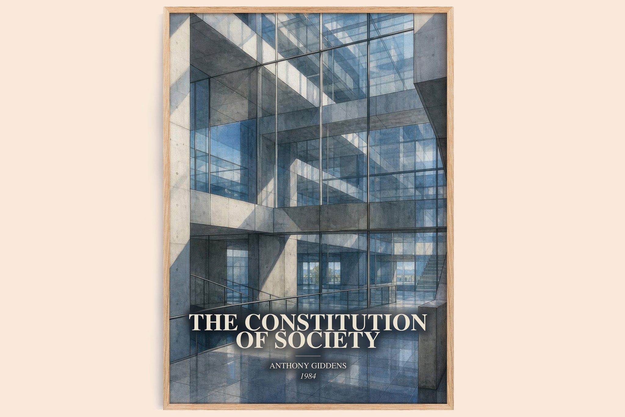 constitution of society Book Watercolour Illustration by A. Giddens