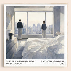 The transformation of intimacy literary book poster by Anthony Giddens – framed literary art print