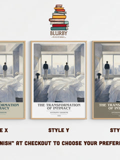 The transformation of intimacy book cover print in frame leaning in hallway – non fiction wall art