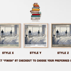 The transformation of intimacy literary print in frame leaning in hallway – non fiction wall art