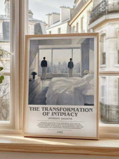 The transformation of intimacy bookish poster colour and style options – Anthony Giddens book art