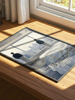 The transformation of intimacy watercolour book poster framed on wall – non fiction wall art