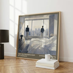 The transformation of intimacy literary print framed by window – literary home decor