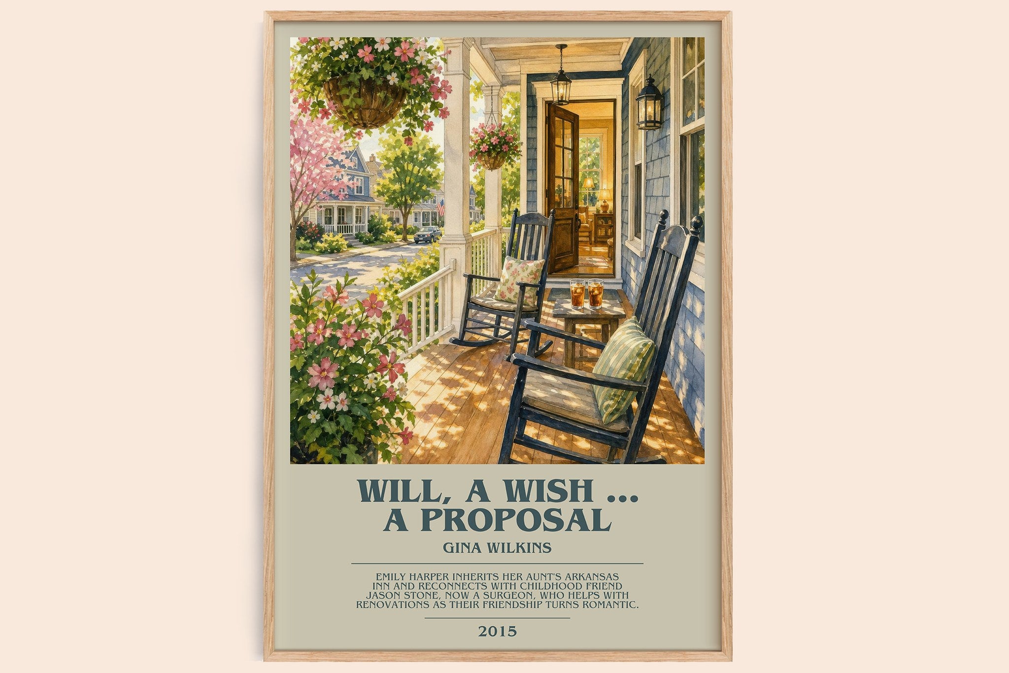 Will, a Wish ... a Proposal Bookish Wall Art by Gina Wilkins