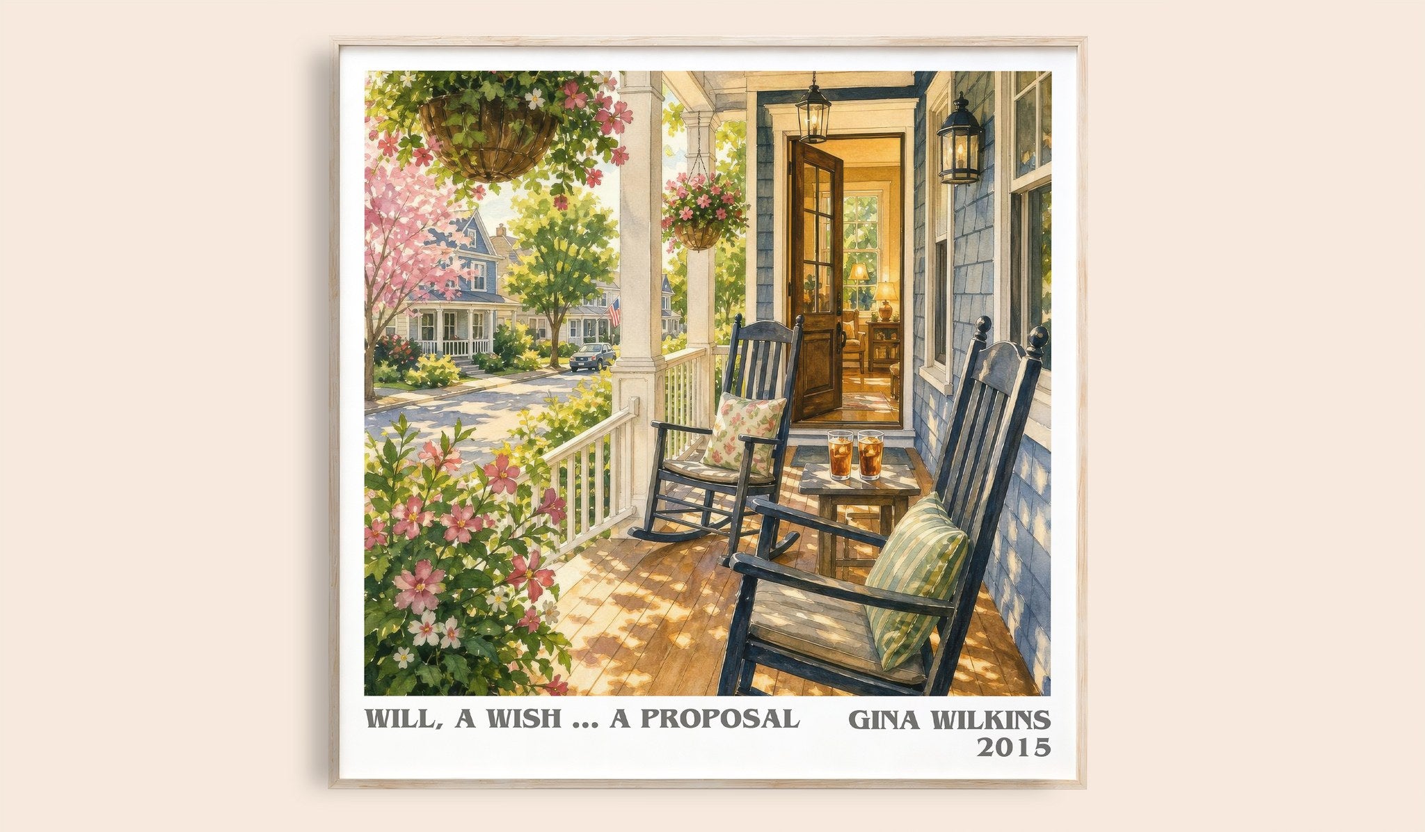 Will, a Wish ... a Proposal Literary Art Print by Gina Wilkins