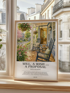 Will, a Wish ... a Proposal bookish poster colour and style options – Gina Wilkins book art
