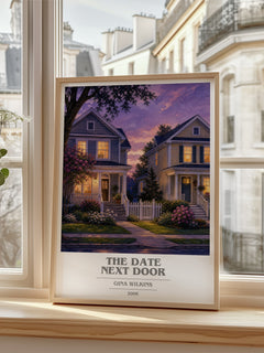 The Date Next Door book cover poster colour and style options – Gina Wilkins book art