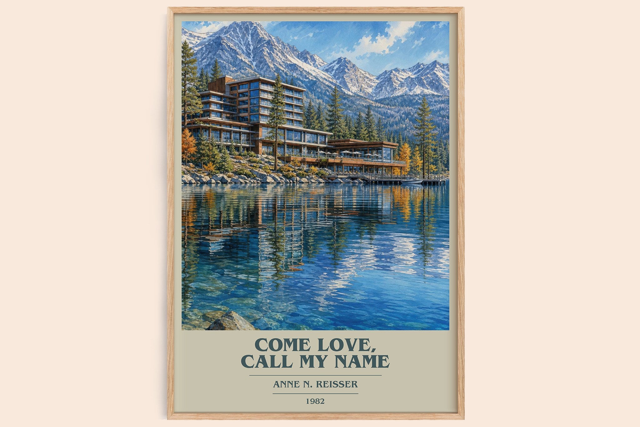 Come Love, Call My Name Book Cover Poster by Anne N. Reisser