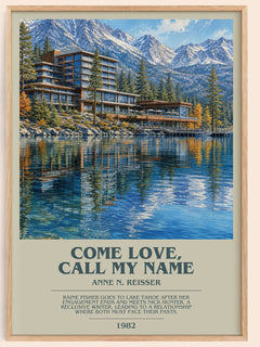 Come Love, Call My Name bookish book poster by Anne N. Reisser – framed literary art print