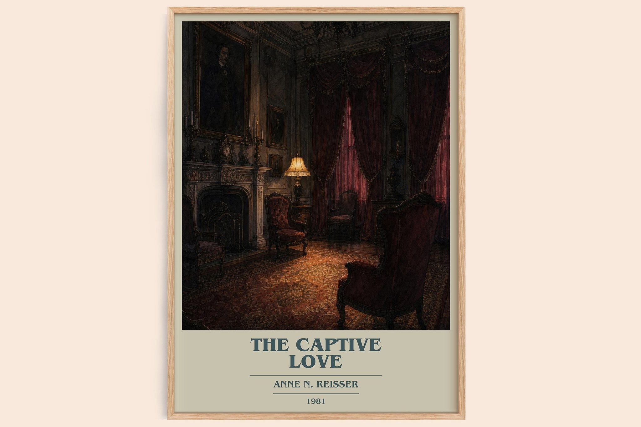 The captive love Book Cover Poster by Anne N. Reisser