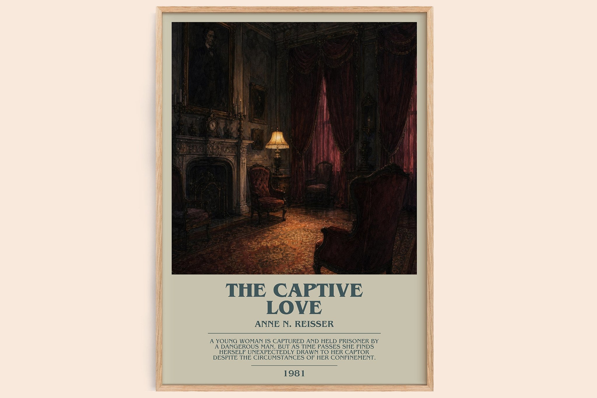 The captive love Bookish Wall Art by Anne N. Reisser