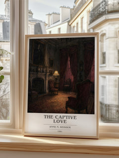 The captive love book cover poster colour and style options – Anne N. Reisser book art