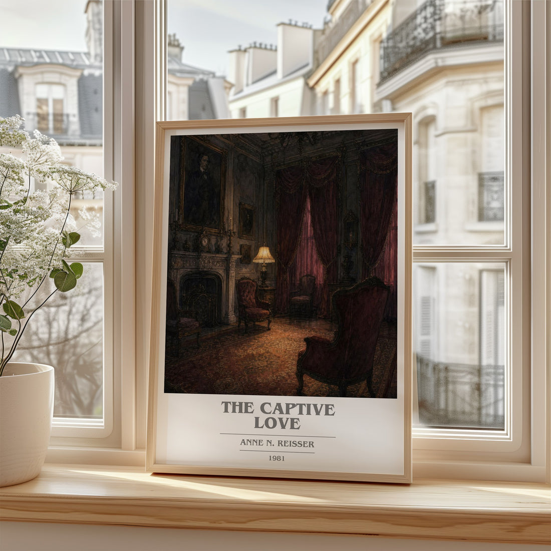 The captive love book cover poster colour and style options – Anne N. Reisser book art