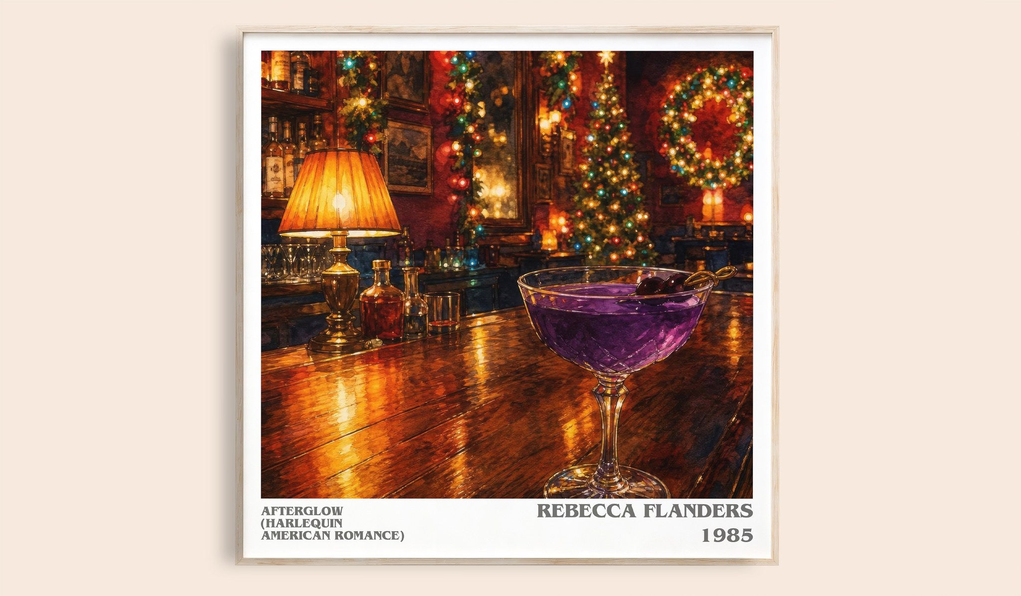 Afterglow (Harlequin American Romance) Literary Art Print by Rebecca Flanders