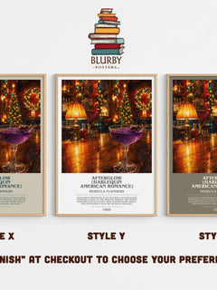 Afterglow (Harlequin American Romance) Bookish Wall Art by R. Flanders – Style X, Y and Z side by side – choose your finish