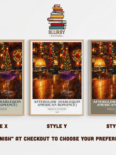 Afterglow (Harlequin American Romance) Book Cover Poster by Rebecca Flanders – Style X, Y and Z side by side – choose your finish