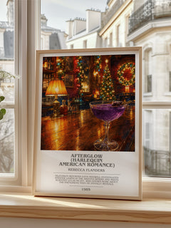 Afterglow (Harlequin American Romance) Bookish Wall Art by R. Flanders – framed print by a bright window