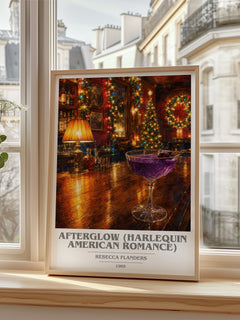 Afterglow (Harlequin American Romance) Book Cover Poster by Rebecca Flanders – framed print by a bright window