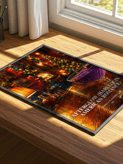 Afterglow (Harlequin American Romance) watercolour book poster framed on wall – romance wall art