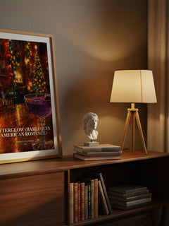 Afterglow (Harlequin American Romance) watercolour print on bookshelf – Rebecca Flanders fan gift