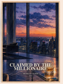 Claimed by the Millionaire watercolour book poster by Michelle Celmer – framed literary art print