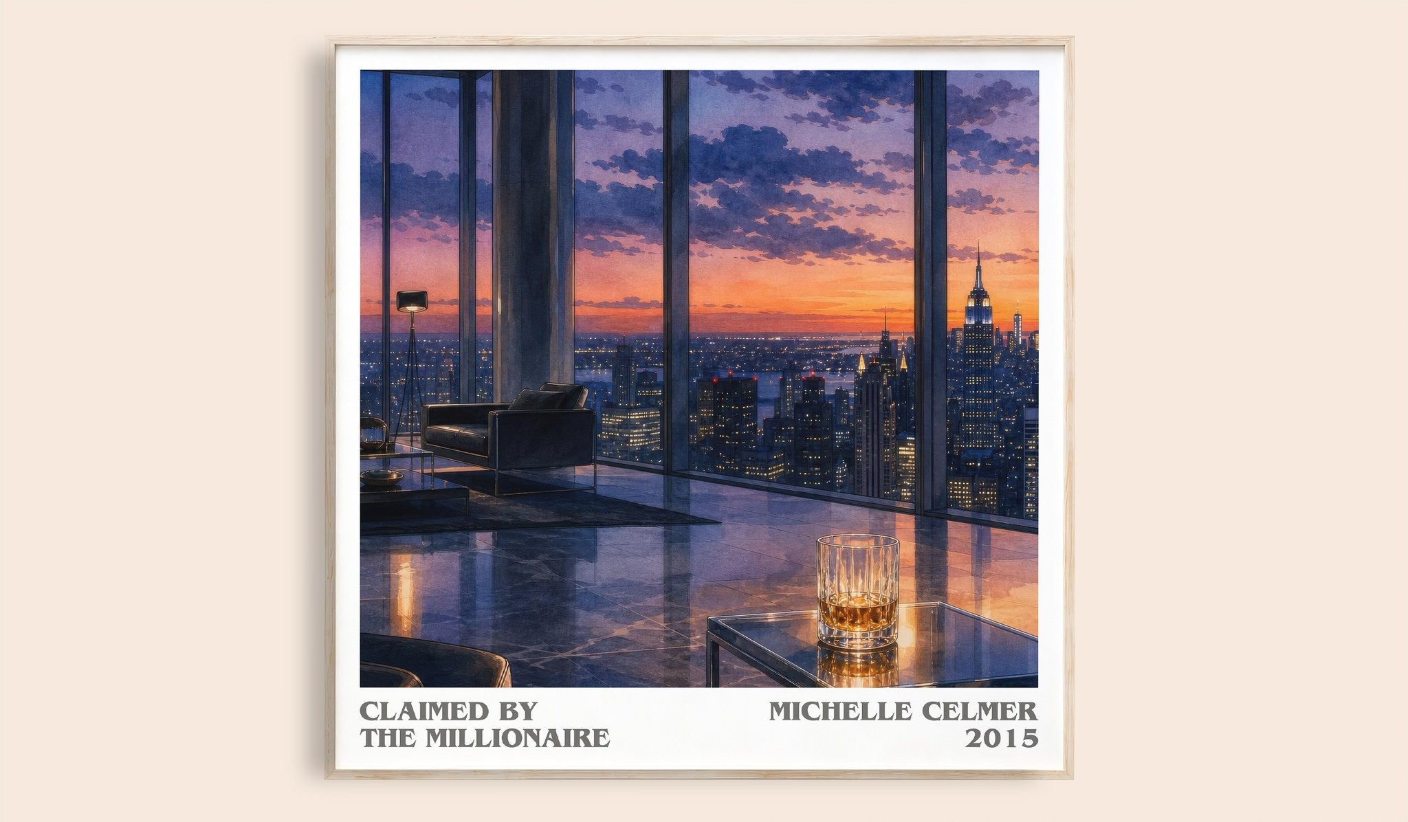 Claimed by the Millionaire Literary Art Print by Michelle Celmer